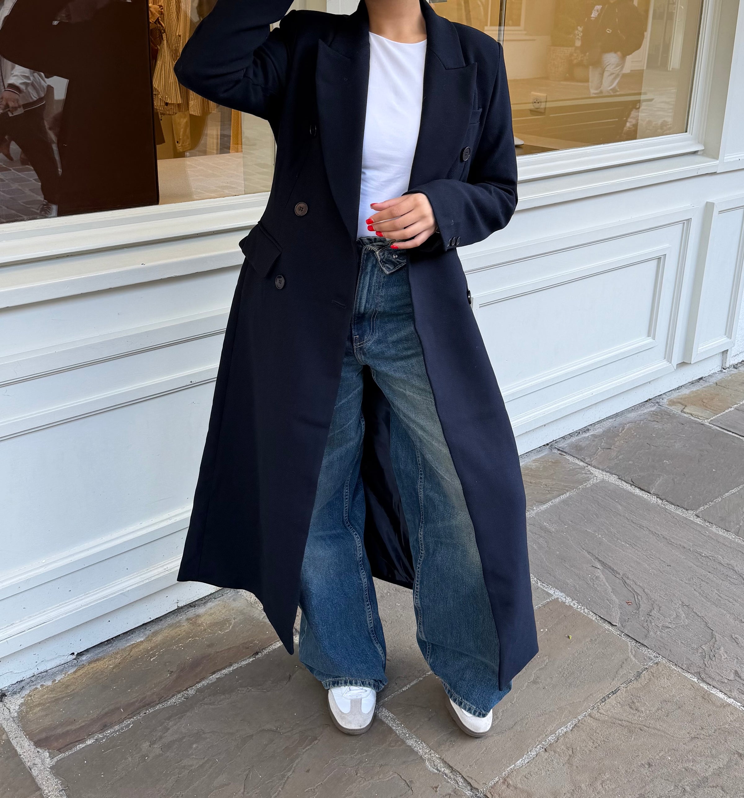 Manteau long cintré